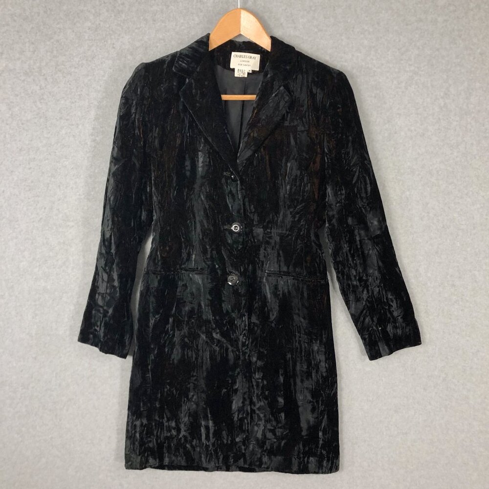 Charles Gray London For Savvy Velvet Jacket Size Medium